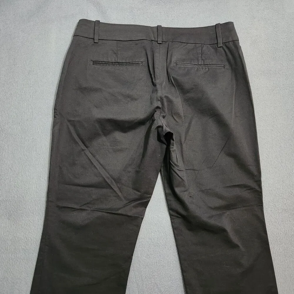 J. Crew Cafe Capri Women 4 Black Low Rise Pants